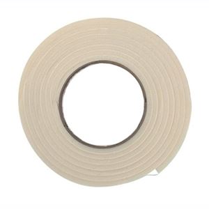 Frost King R516WH Foam Tape, 1-1/4 in W, 10 ft L, 7/16 in Thick, Rubber, White