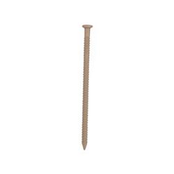 ProSource NTP-085-PS Panel Nail, 15D, 1-5/8 in L, Steel, Painted, Flat Head, Ring Shank, Tan, 171 lb, Pack of 5 