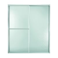 Sterling 5970-48S Shower Door, Pebbled Glass, Tempered Glass, Framed Frame, Aluminum Frame, Stainless Steel 