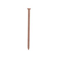 ProSource NTP-161-PS Panel Nail, 15D, 1-5/8 in L, Steel, Painted, Flat Head, Ring Shank, Brown 4 Pack 