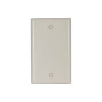 Eaton Cooper Wiring 2129 2129LA Wallplate, 4-1/2 in L, 2-3/4 in W, 0.08 in Thick, 1 -Gang, Thermoset, Light Almond 