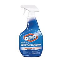 Clorox 08033 Bathroom Cleaner, 30 oz Bottle, Liquid, Citrus, Clear 