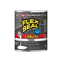 Flex Seal LFSWHTR01 Rubber Sealant White, White, 1 gal, Can 