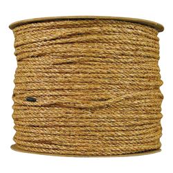 T.W. Evans Cordage 25-001A Rope, 1/4 in Dia, 1200 ft L, Manila, Natural 