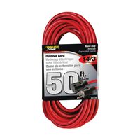 PowerZone OR514730/506730 Extension Cord, 14 AWG Cable, 50 ft L, 125 V, Red 