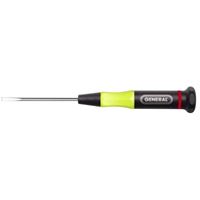 GENERAL 611078 Screwdriver, 5/64 in Drive, Slotted Drive, 4-7/8 in OAL, Cushion-Grip Handle 