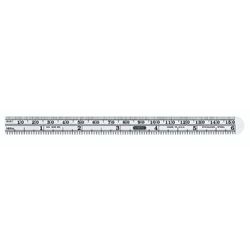 General 305ME Precision Measuring Ruler with Graduations, SAE/Metric Graduation, Stainless Steel, Black, 15/32 in W 