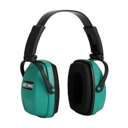 SAFETY WORKS SWX00115 Foldable Ear Muff, One-Size, 26 dB NRR, Adjustable Headband, PVC 