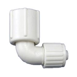 Flair-It PEXLOCK 16817 Pipe Elbow, 3/8 x 1/2 in, FPT, 90 deg Angle 