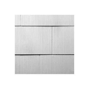 GAF WeatherSide Series 2213000WG Shingle Siding, 12 in L Nominal, 24 in W Nominal, 11/64 in Thick Nominal, White