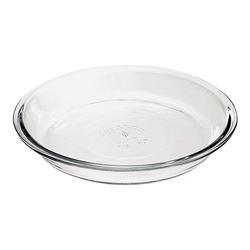 Oneida Oven Basics Series 82638L11 Pie Plate, 1.5 qt Capacity, Glass, Clear, Dishwasher Safe: Yes 6 Pack 