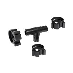 Flair-It PEXLOCK 30769 Pipe Tee with Clamp, 1 in, Black, 100 psi Pressure 