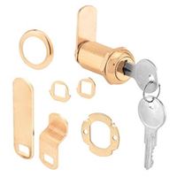 Defender Security U 9953 Drawer and Cabinet Lock, Keyed Lock, Y11 Yale Keyway, Brass 