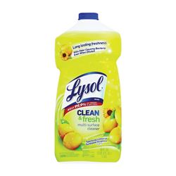 Lysol 1920078626 All-Purpose Cleaner, 40 oz Bottle, Liquid, Fresh Lemon, Clear 