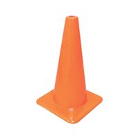 HY-KO SC-18 Traffic Safety Cone, 18 in H Cone, Vinyl Cone, Fluorescent Orange Cone 