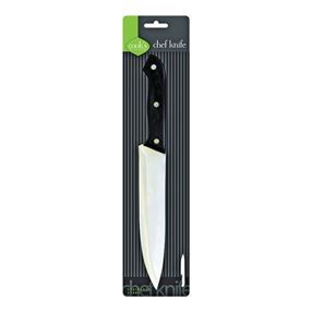 FLP 8239 Chef's Knife, Stainless Steel Blade, Black Handle 6 Pack