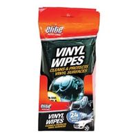 Elite Auto Care 8912 Vinyl Wipes, Effective to Remove: Dirt, Grime, 24-Wipes, Pack of 12 