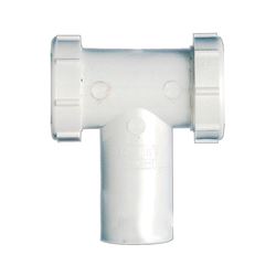 Plumb Pak PP66-7W Center Outlet and Tailpiece, 1-1/2 in, Slip-Joint, Plastic, White 