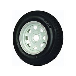 MARTIN Wheel DM205D5C-5CT/CI Trailer Tire, 1820 lb Withstand, 4-1/2 in Dia Bolt Circle 