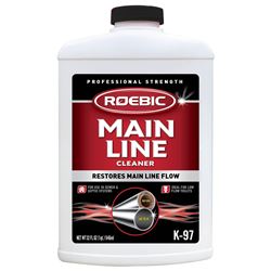 ROEBIC K-97 Main Line Cleaner, 1 qt, Liquid, Clear 