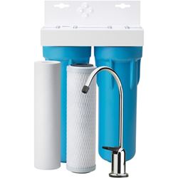 Omnifilter OT32-S-S06 Filtration System, 400 gal, 0.5 gpm, 2-Stage, Blue/White 