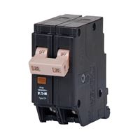 Cutler-Hammer CHF220 Circuit Breaker with Flag, Mini, Type CHF, 20 A, 2 -Pole, 120/240 V, Instantaneous Trip 