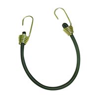 Keeper 06192 Bungee Cord, 13/32 in Dia, 18 in L, Rubber, Hook End, Pack of 10 