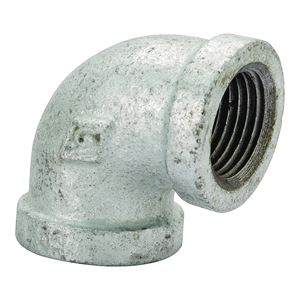 ProSource PPG90R-25X15 Reducing Pipe Elbow, 1 x 1/2 in, Threaded, 90 deg Angle
