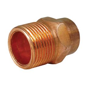 EPC 104 Series 30330 Pipe Adapter, 3/4 in, Sweat x MNPT, Copper