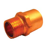 Elkhart Products 104R Series 30304 Reducing Pipe Adapter, 3/8 x 1/2 in, Sweat x MNPT, Copper 