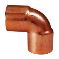 Elkhart Products 31266 Pipe Elbow, 3/8 in, Sweat, 90 deg Angle, Copper 