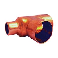 Elkhart Products 111R Series 32790 Reducing Pipe Tee, 3/4 x 1/2 x 3/4 in, Sweat, Copper 