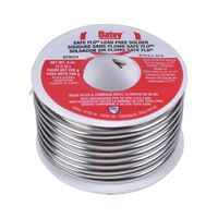 Oatey Safe-Flo 29024 Wire Solder, 1/2 lb, Solid, Silver, 415 to 455 deg F Melting Point 