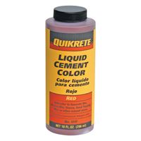 Quikrete 131703 Cement Colorant, Red, Liquid, 10 oz Bottle 