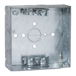 Raco 8211 Outlet Box, 11-Knockout, Steel, Gray, Screw 