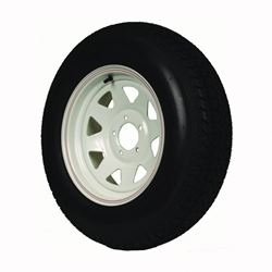 MARTIN Wheel DM175D3C-5CT/C-I Trailer Tire, 1360 lb Withstand, 4-1/2 in Dia Bolt Circle 