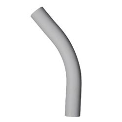Carlon UA7ADR-CAR Conduit Elbow, 45 deg Angle, 1/2 in Plain End, PVC, Gray 