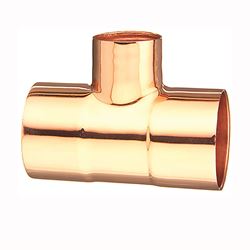 Elkhart Products 111R Series 32872 Reducing Pipe Tee, 1-1/4 x 1-1/4 x 1 in, Sweat, Copper 