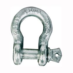 Koch 081503/MC652G Anchor Shackle, 9500 lb Working Load, Carbon Steel, Galvanized 