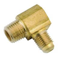 Lasco 17-4930U Pipe Elbow, 3/8 in, Flare x MPT, 90 deg Angle, Brass, 1000 psi Pressure, Pack of 10 