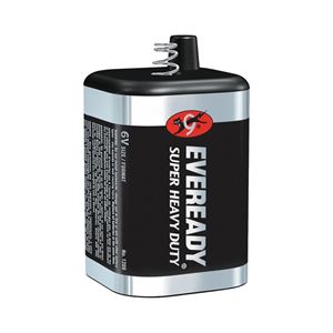 Eveready 1209 Lantern Battery, 6 V Battery, 12 Ah, Zinc, Manganese Dioxide