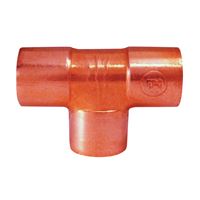 Elkhart Products 111 Series 32640 Pipe Tee, 1/4 in, Sweat, Copper 