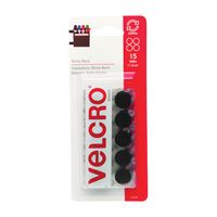 Velcro Companies 90069 Blk Velcro Coins 5/8in 