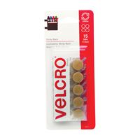 VELCRO Brand 90071 Fastener, 5/8 in W, Nylon, Beige, Rubber Adhesive 