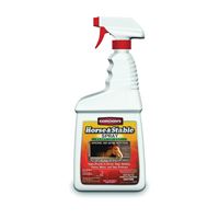 Gordons 7681112 Horse and Stable Spray, Liquid, Yellow, Solvent, 1 qt 