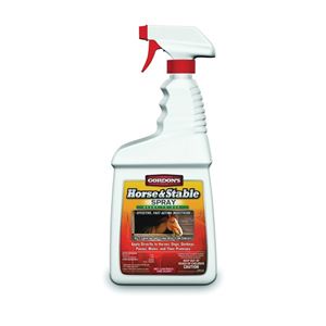 Gordon's 7681112 Horse and Stable Spray, Liquid, Yellow, Solvent, 1 qt