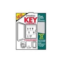 HY-KO KO302 Key Cabinet, Plastic, Almond, 8-1/4 in W, 10-1/2 in H 