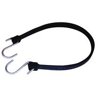 Keeper 06219 Strap, 3/4 in W, 19 in L, EPDM Rubber, Black, S-Hook End, Pack of 10 