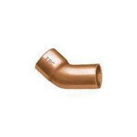 Elkhart Products 31194 Street Pipe Elbow, 1/2 in, Sweat x FTG, 45 deg Angle, Copper 