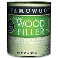 Famowood 36021126 Original Wood Filler, Liquid, Paste, Natural/Tup/White Pine, 24 oz, Can 